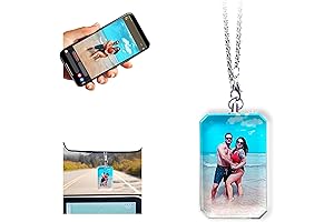Personalized Photo Crystal Car Pendant: Cherished Memories on the Road