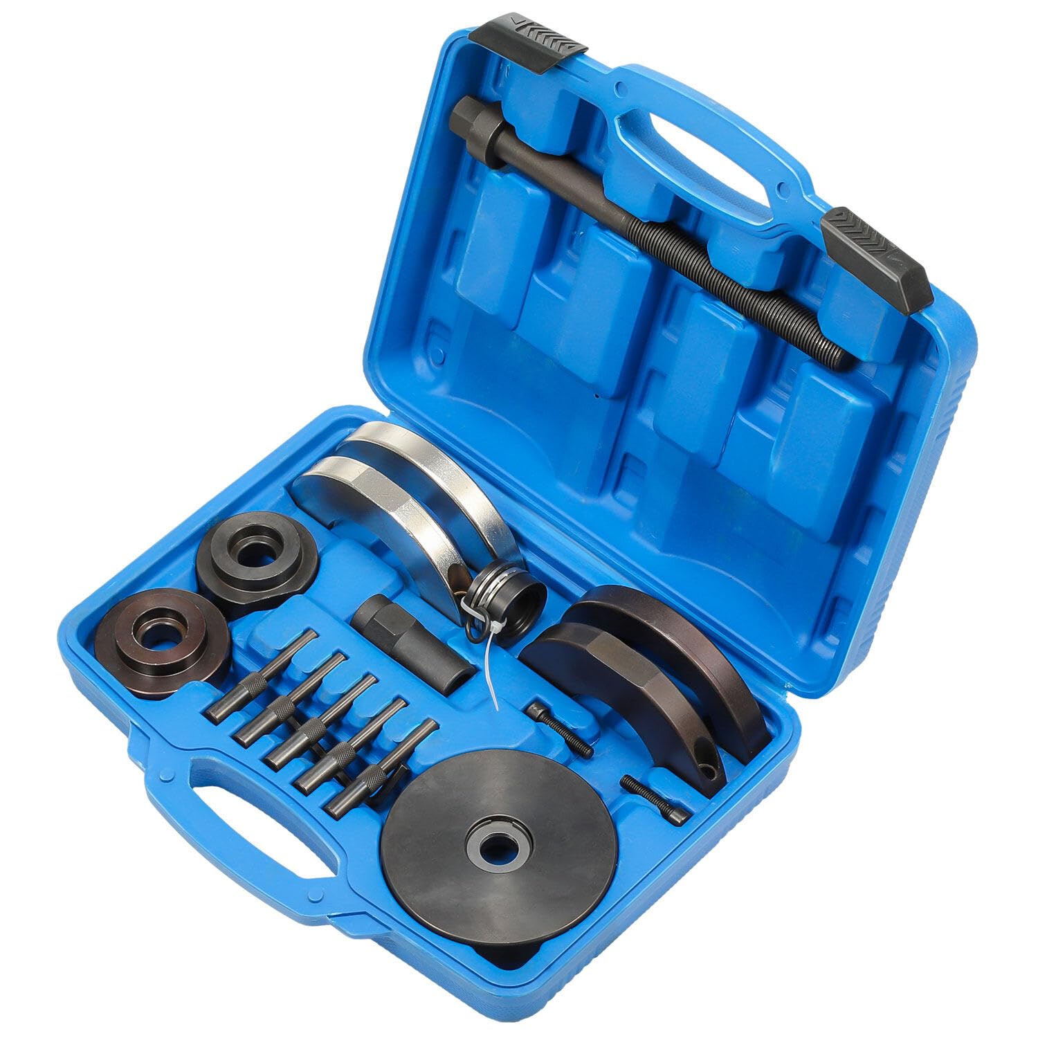 CuCummoo Lot De 31 Outils De Roulement De Roue Universels - Extracteur Professionnel Pour Voiture - Kit Complet Bleu