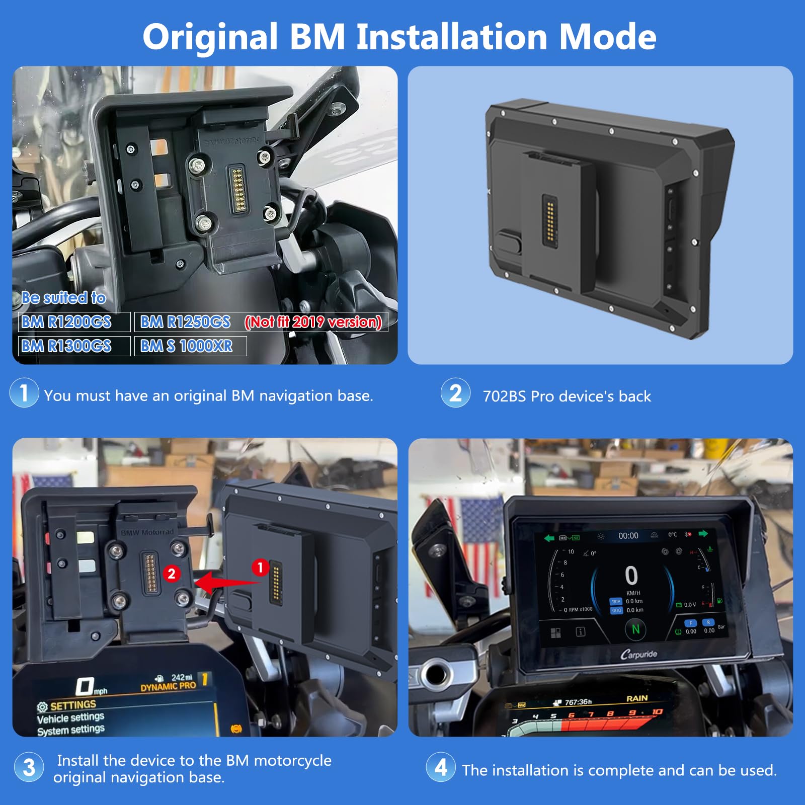 Amazon.co.jp: CARPURIDE W702BS BMW Moto CarPlay&A-Autoデータ
