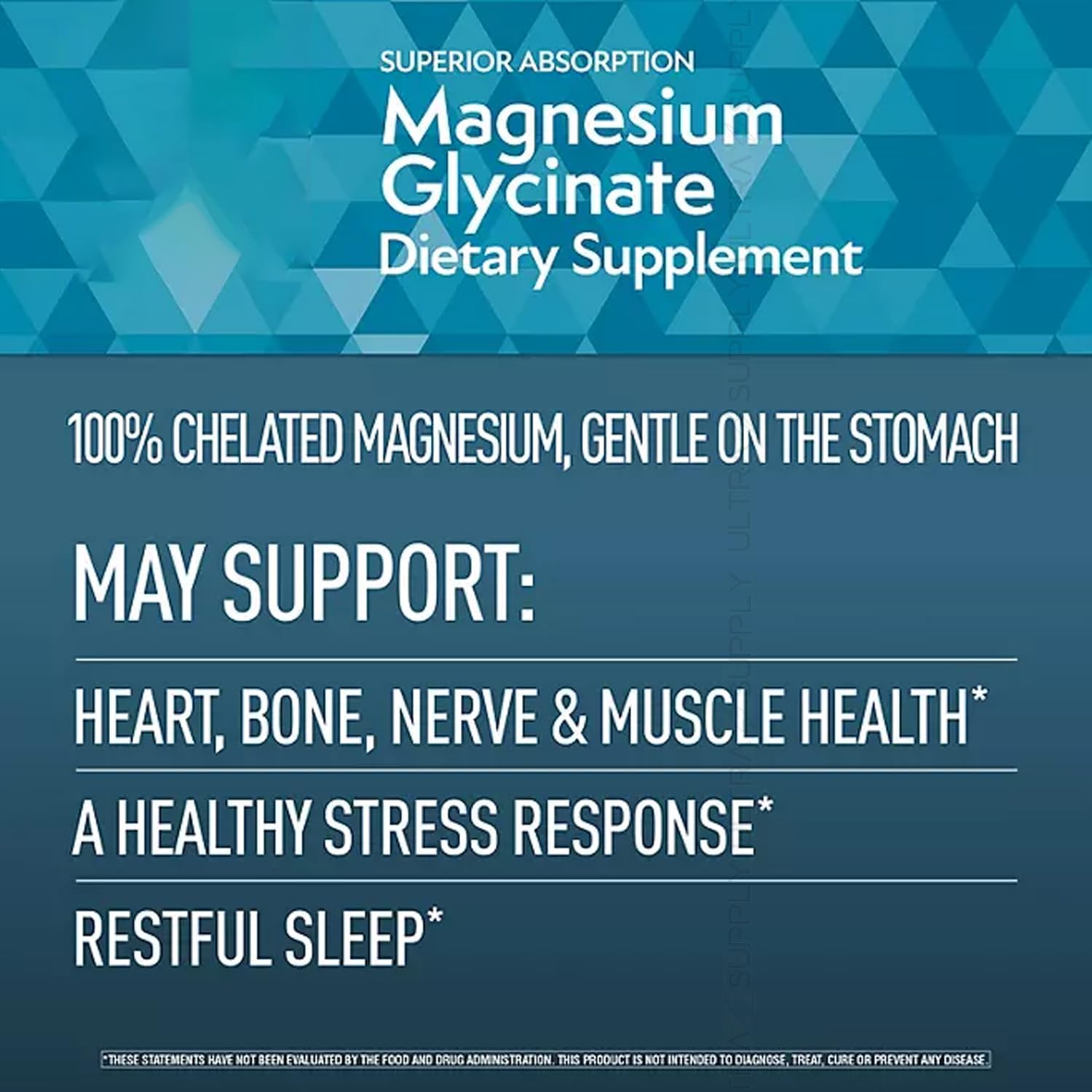 Members Mark Magnesium Glycinate (180 Count.) with L-Theanine, 200 mg – Supports Heart, Bone, Nerve, Muscle, Stress & Sleep Health
