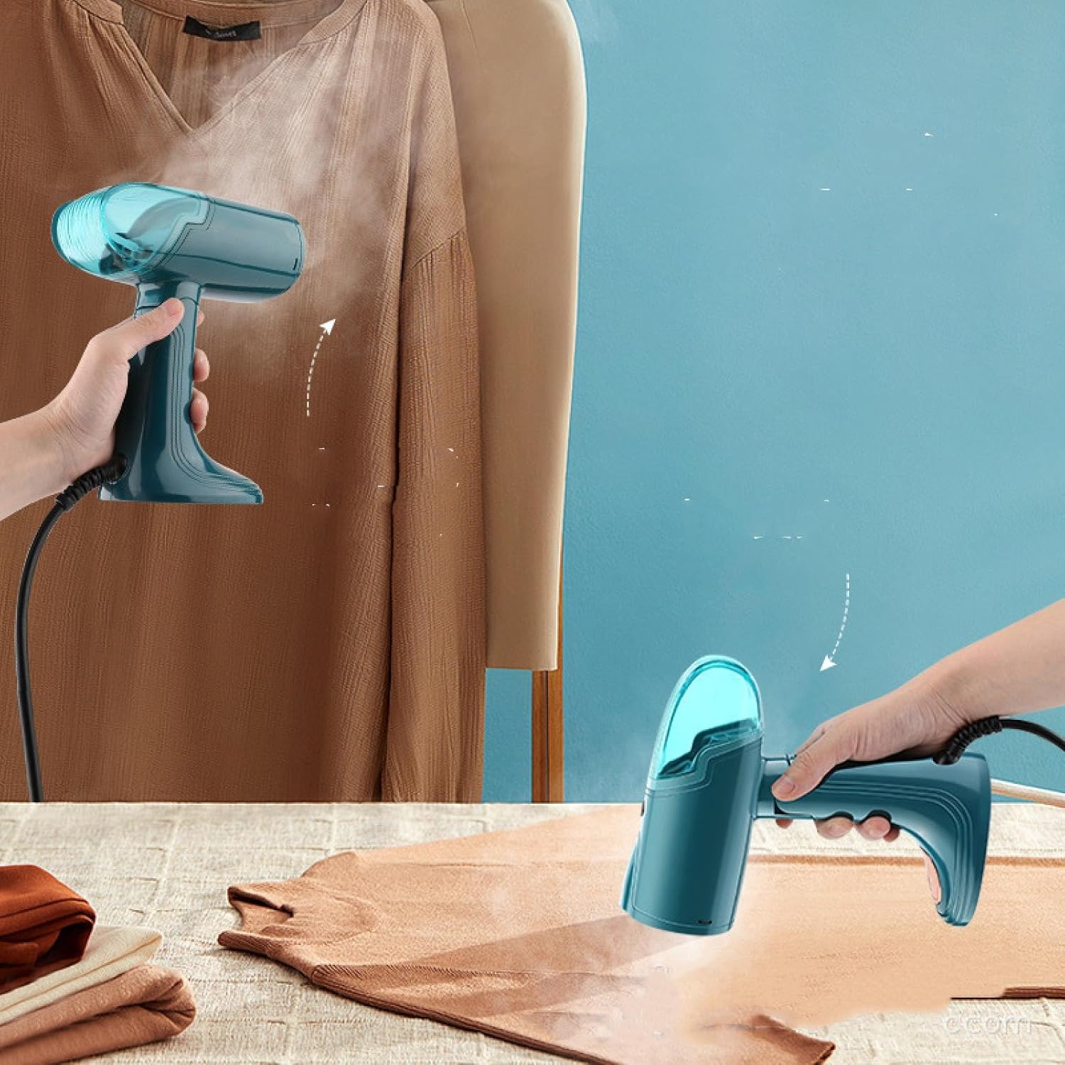 Folding Hand Held Iron Small Electric Iron Factory Wholesale Household Mini Travel Iron Steam Brush, U.S. Cross-border (110V), Matsuishi