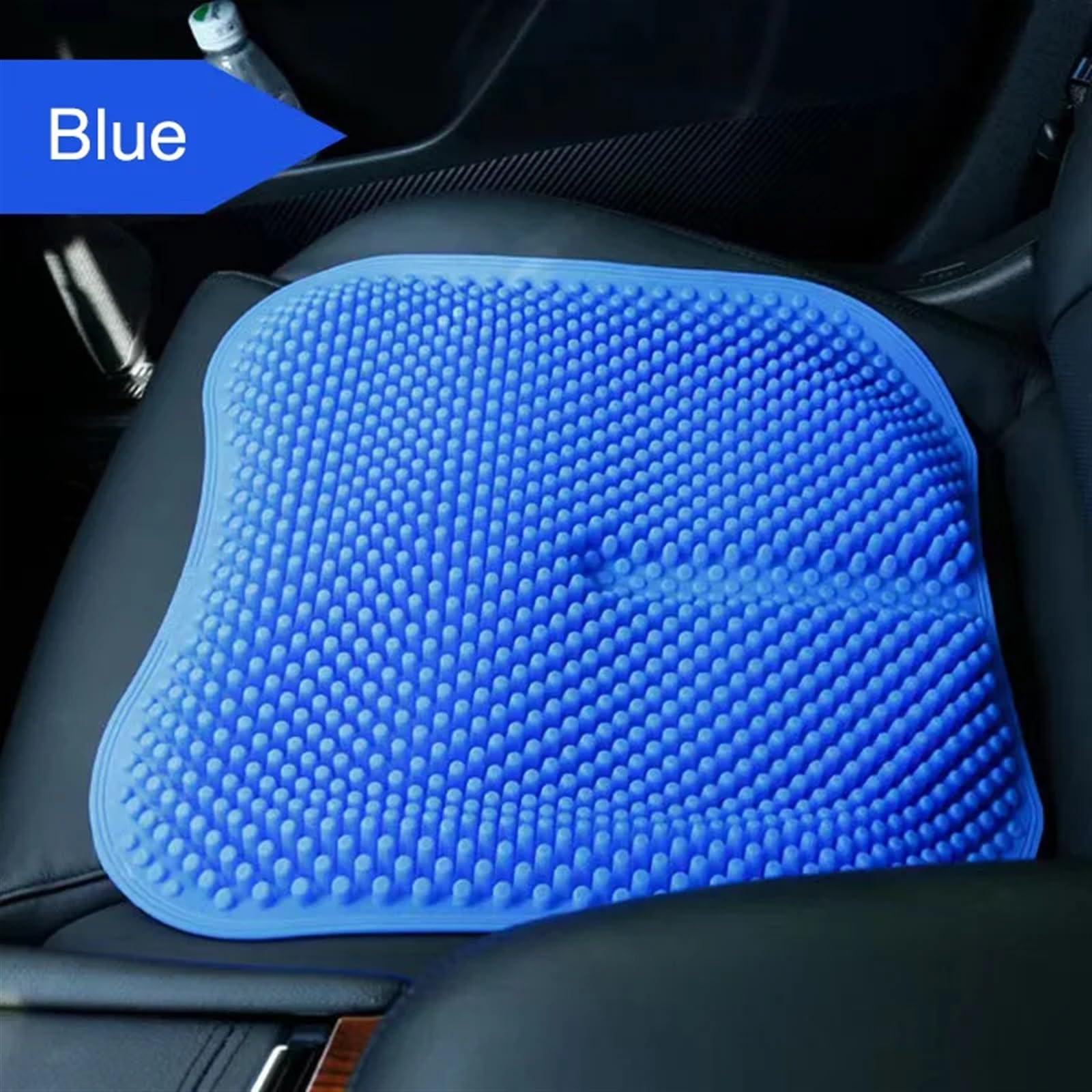 CojíN De Gel De Nido De Abeja Cojín for Asiento de Coche de Silicona Transpirable, Soporte Lumbar for Espalda, Masaje Universal, Gel de sílice de Verano Cojin Antiescaras Nido De Abeja (Color : Gray