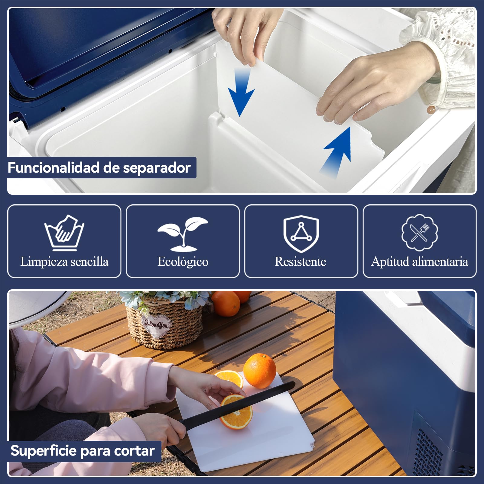 BINGI Nevera Portátil Eléctrica 30L,Nevera y Congelador Compresor Portátil,Refrigerador de Coche 12V/24V,mini frigorífico CA 220v Para Hogar,Conducción,Camping,Viajes,Barco,-18ºC a 15ºC