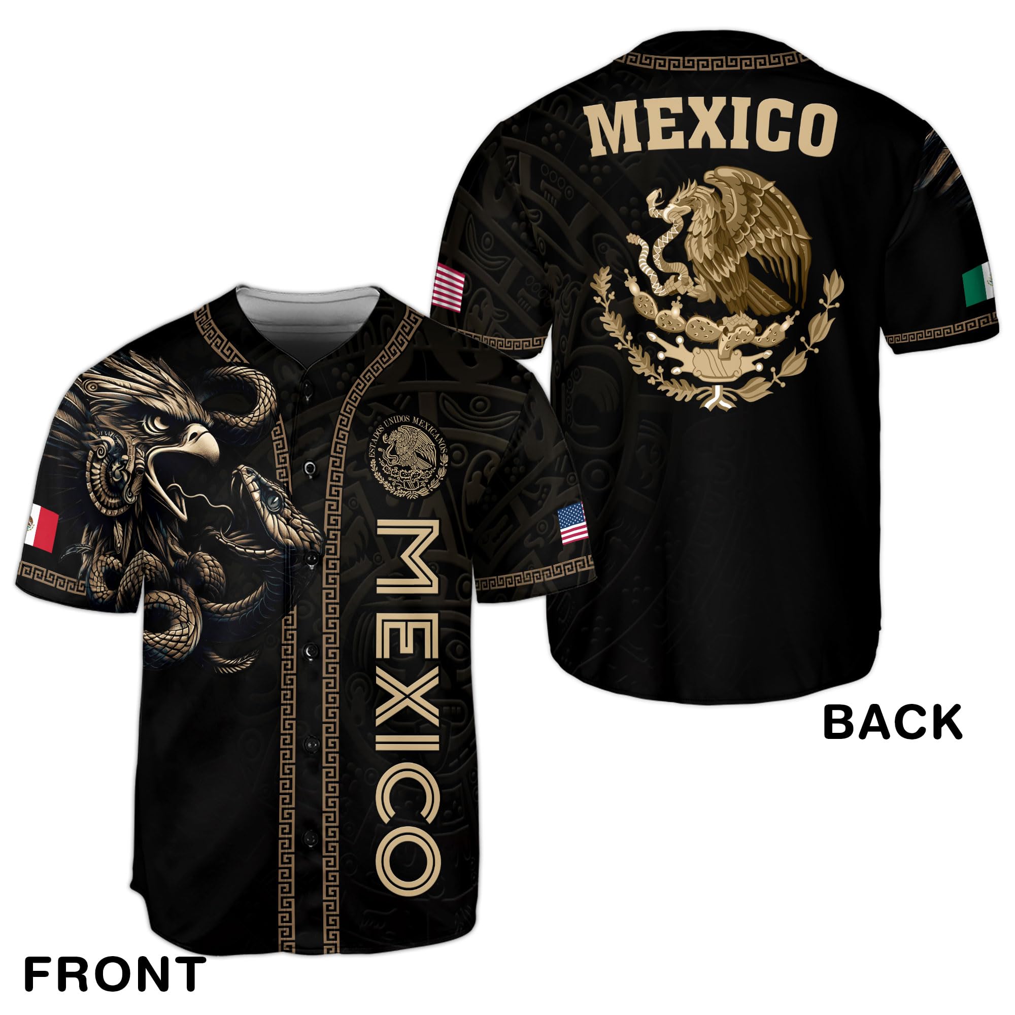 Mexikanisches Baseballtrikot, Mexiko-Trikot für Herren, mexikanische Baseball-Trikots für Herren