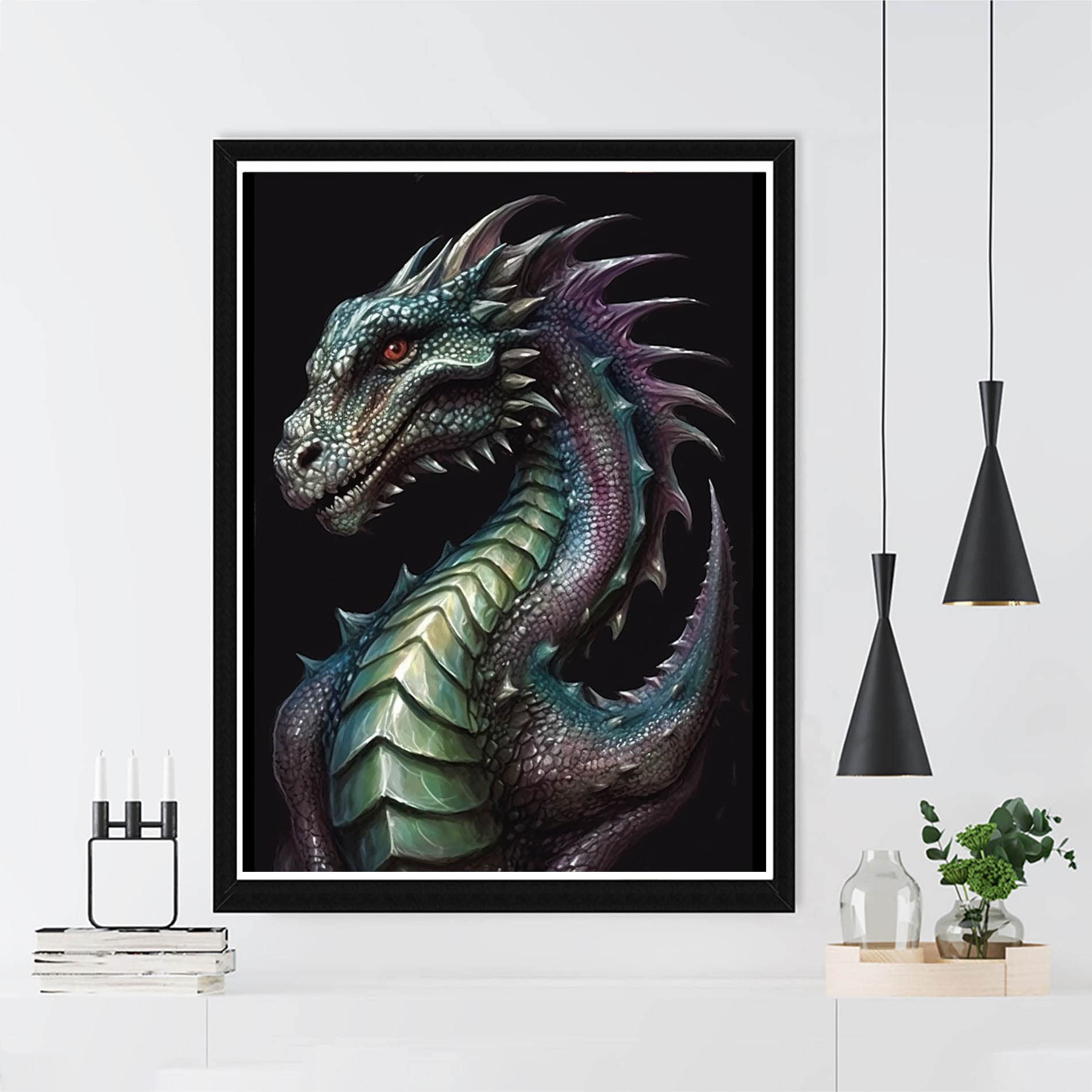 VAIIEYO GIEAAO 5D Diamond Painting Kit Completo Gufo,Pittura Diamante 5D Fai da Animale,Ricamo con Strass Punto Croce Arte e Artigianato Decorazione