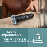 Philips Norelco Body Groomer 7000 Series Tondeuse pour homme avec tête flexible 2D à contour fluide, système de rasage triple protection et tondeuse à poils intimes, 100% étanche, BG7480/50 - 9