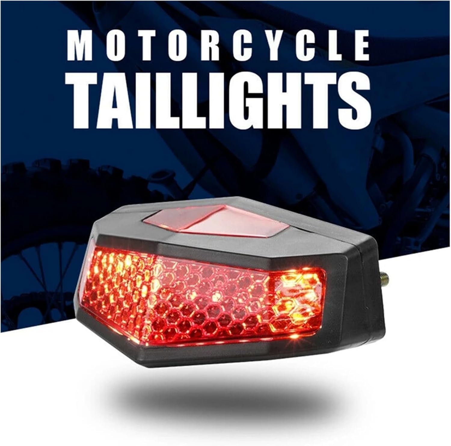 Fanale posteriore per moto Indicatori di direzione a LED 5 in 1 per moto, luci posteriori, luci di stop, luci targa, luci posteriori universali rosse