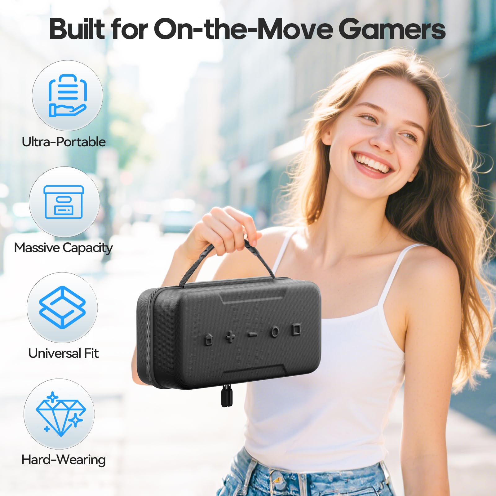 Étui de Protection Rigide pour Nintendo Switch 2 2025, Coque de Transport Compatible avec Switch 2 & Switch 1, Housse de Rangement Grande Capacité pour la Console Nintendo Switch et Ses Accessoires
