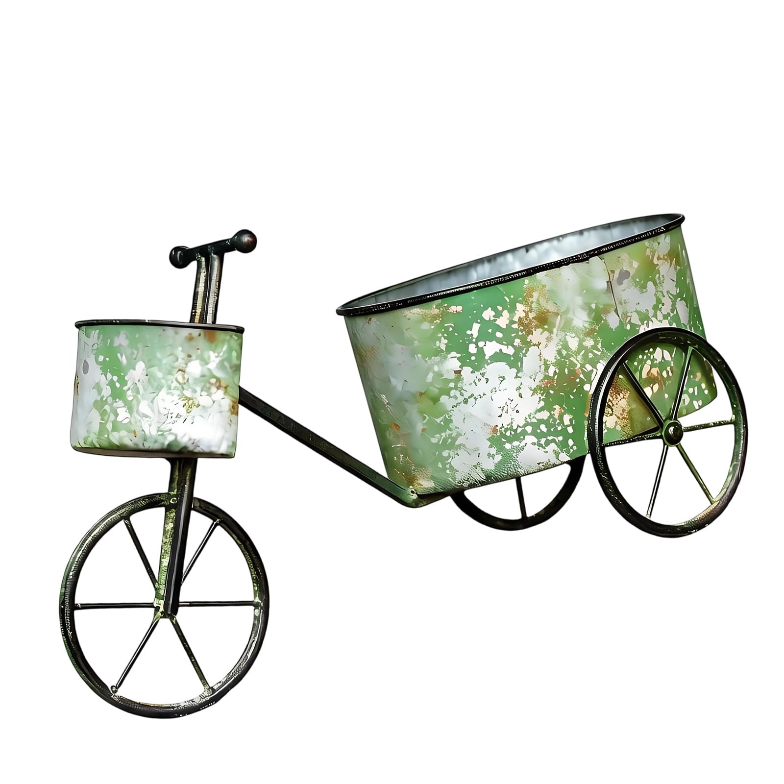 Piceioep Container Succulents Planter Iron Art Flowerpot Flower Stand Home Yard Garden Decoration Craft Landscape Accessories Balcony Deck Farmer Box