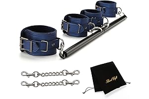 EXREIZST Premium Adjustable Spreader Bar Set with 4 Cinch Fur Straps