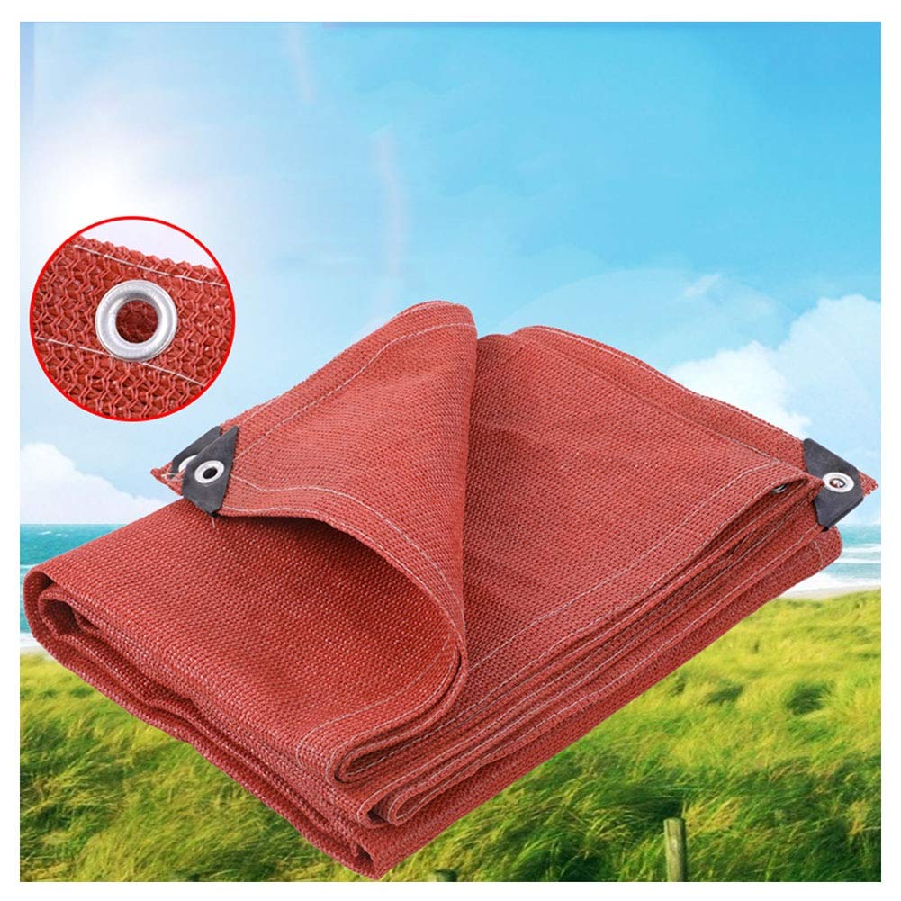 Filet d'isolation thermique robuste toile d'ombrage extérieure anti-UV rouge