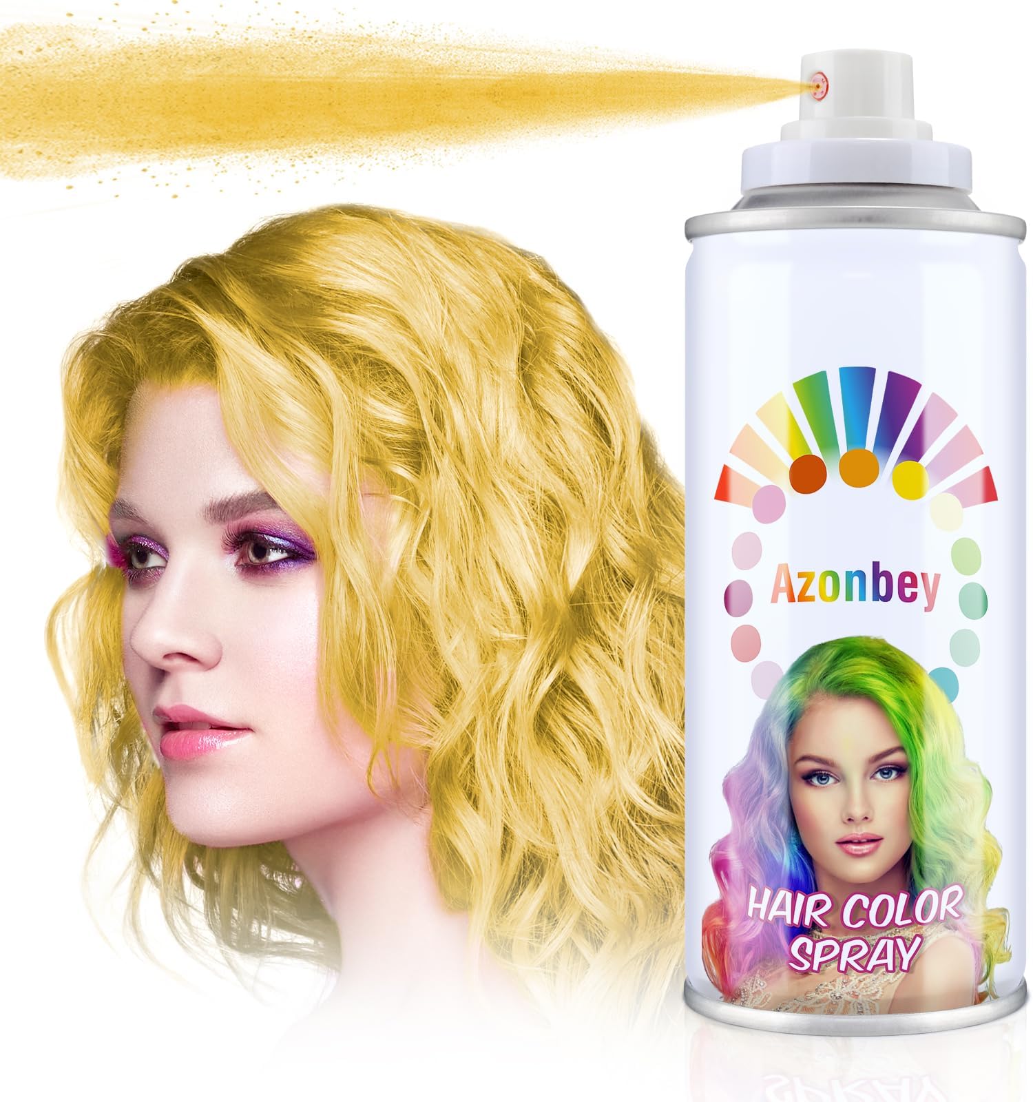 Hair Wax,Temporary Hair Color Wax, Hair Color Dye Pomades,Washable Hair Coloring Natural Hair Strong Style Gel Cream Hair Dye for Party,Hollowen,Cosplay. (Blonde, 120ml)