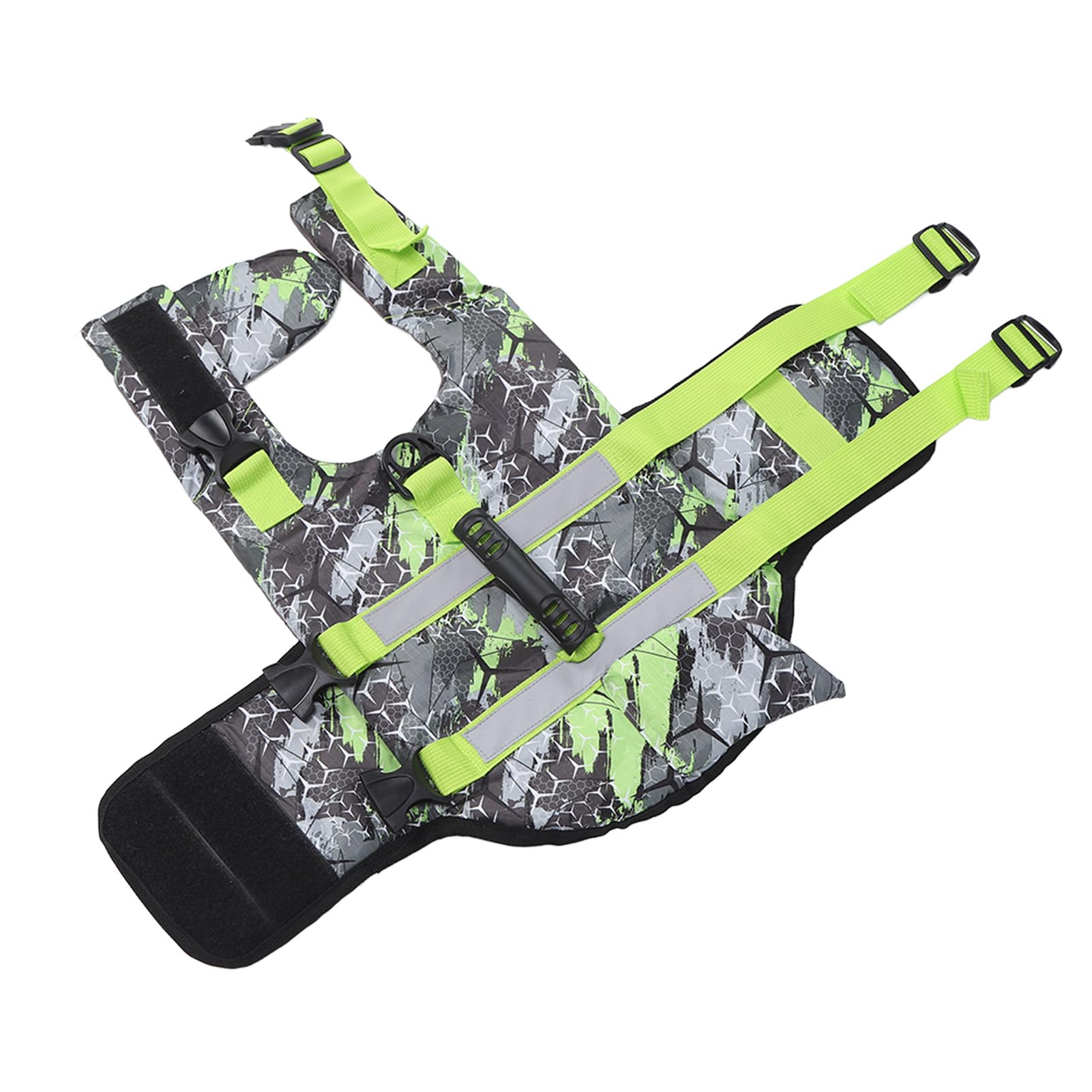 Gilet de Sauvetage pour Chien, Boucle à Dégagement Rapide, Gilet de Sauvetage Confortable pour Chien avec Anneau en D Durable et Sangle Réglable pour Le Surf (L)