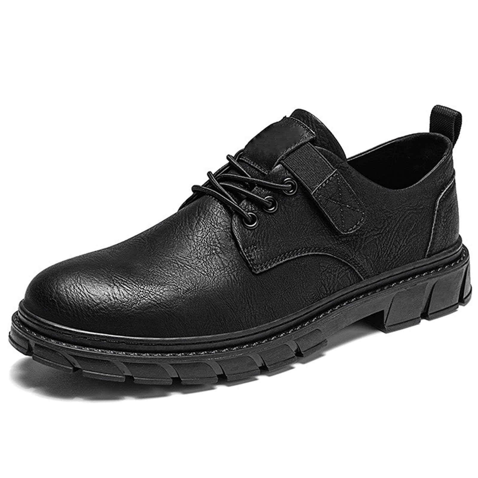 Scarpe Eleganti Oxford da Uomo | con Lacci, Punta Tonda, in Pelle, Antiscivolo, Basse, Sposa, Abito, Formali