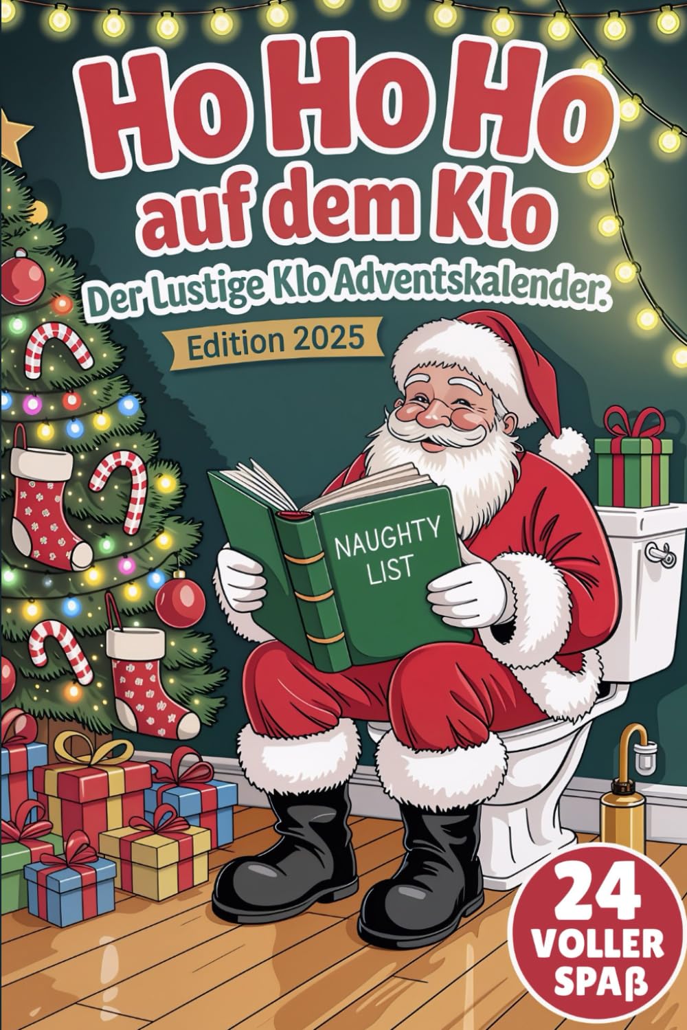 Ho Ho Ho auf dem Klo – Der lustige Klo Adventskalender Edition 2025: 24 witzige Sprüche, Rätsel & Klo-Challenges für die stille Örtchen-Zeit im Advent