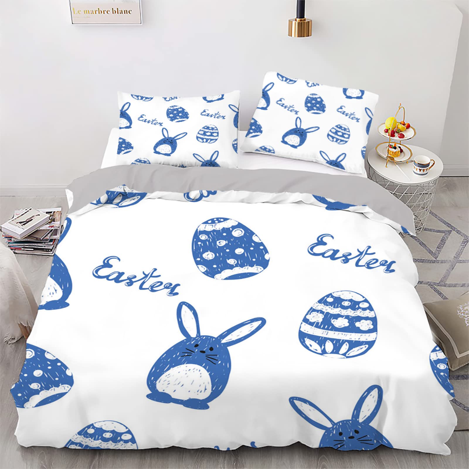 Housse de couette 240 x 260 cm avec zip pour changer votre linge de lit sans effort