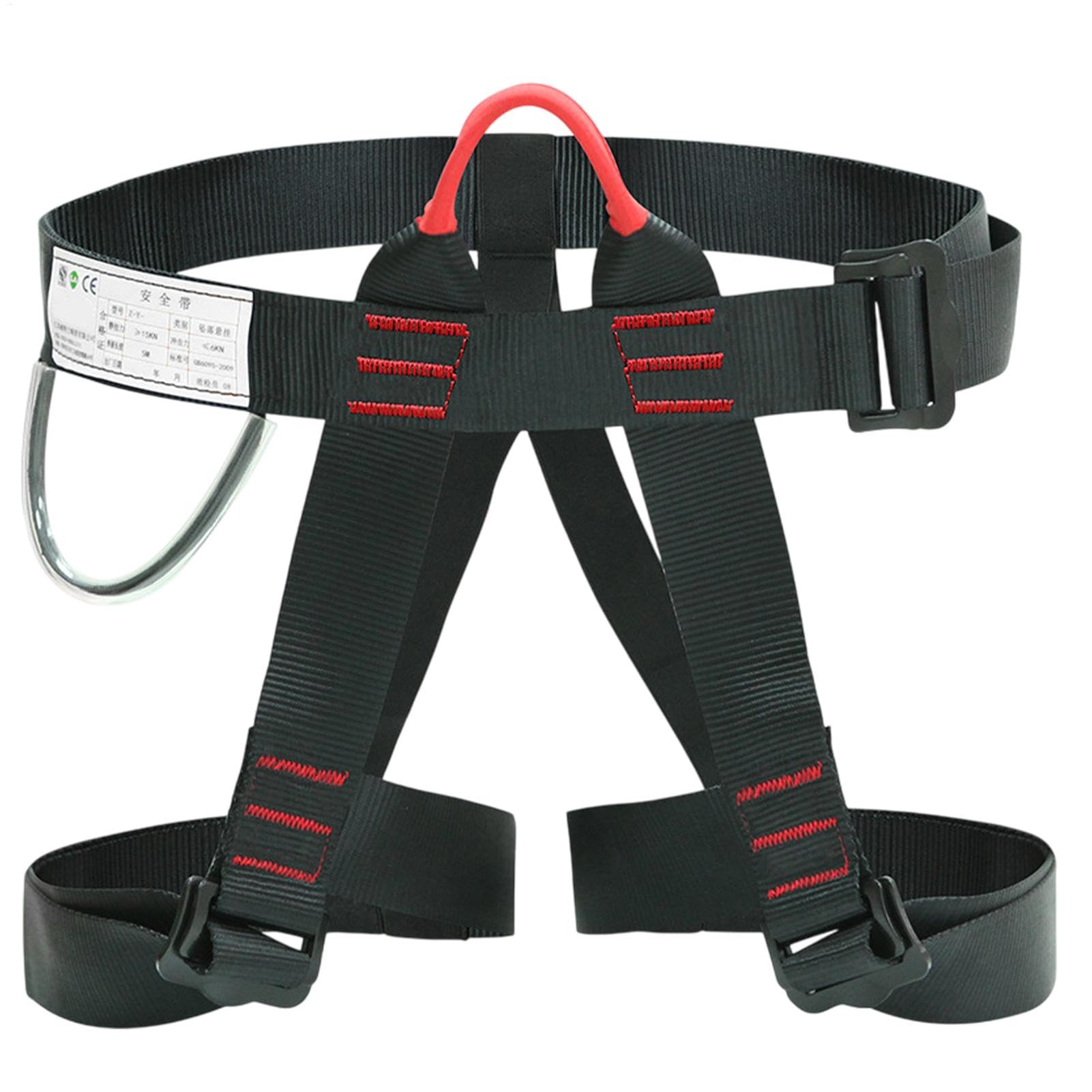 Arnés de escalada para tejados, Arnés para tejados de medio cuerpo - Cinturones de seguridad de cintura ajustables para escalada en roca - Carga de rodamiento de 300 kg, equipo de escalada