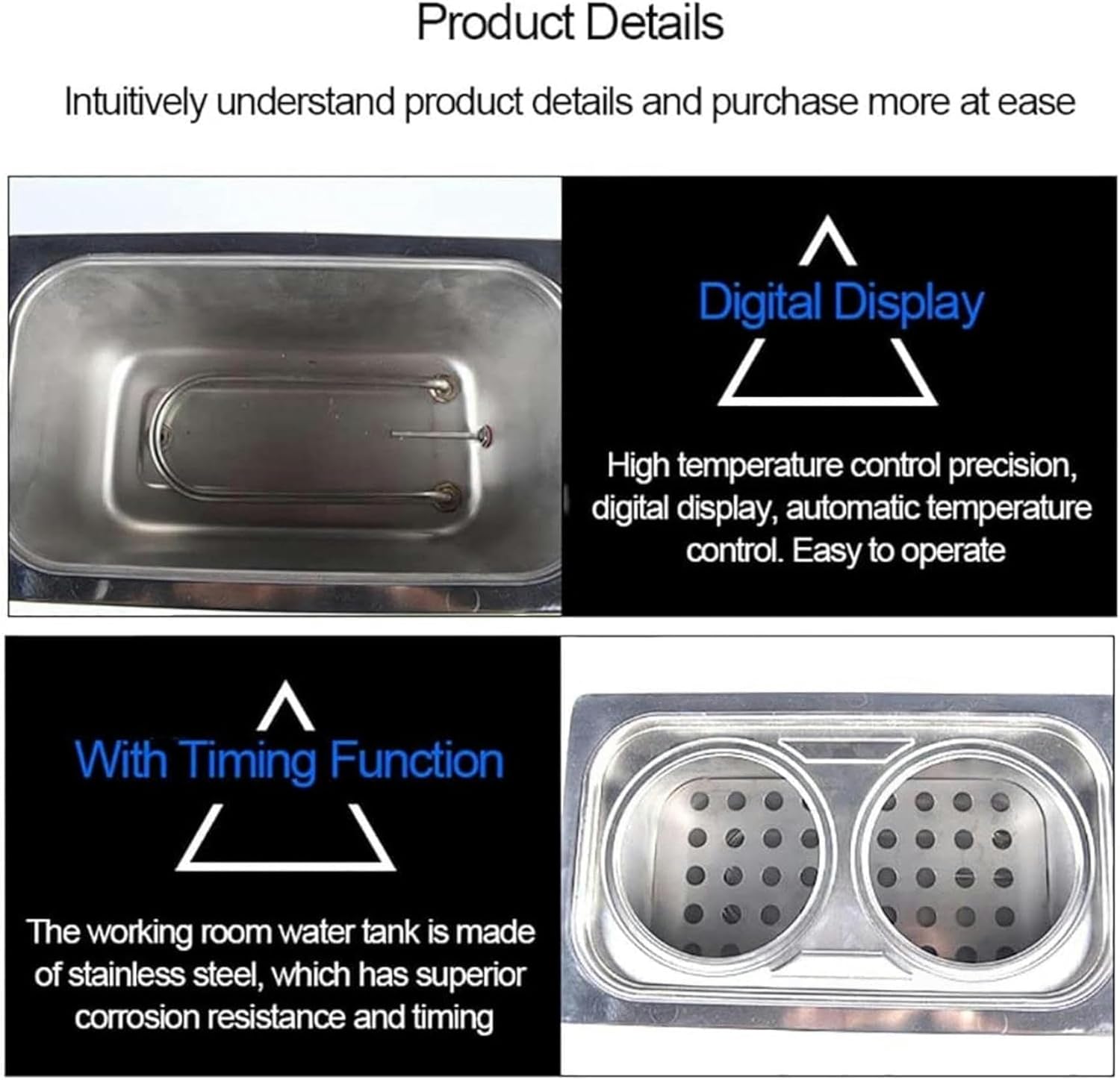 FLTRGO Digital Thermostatic Water Bath, High-Precision Temperature Control Porous Lab Water Bath, 600W~ 1200W, RT to 100°C, Increments of 0.1°C, with Selectable Openings and Timing Function