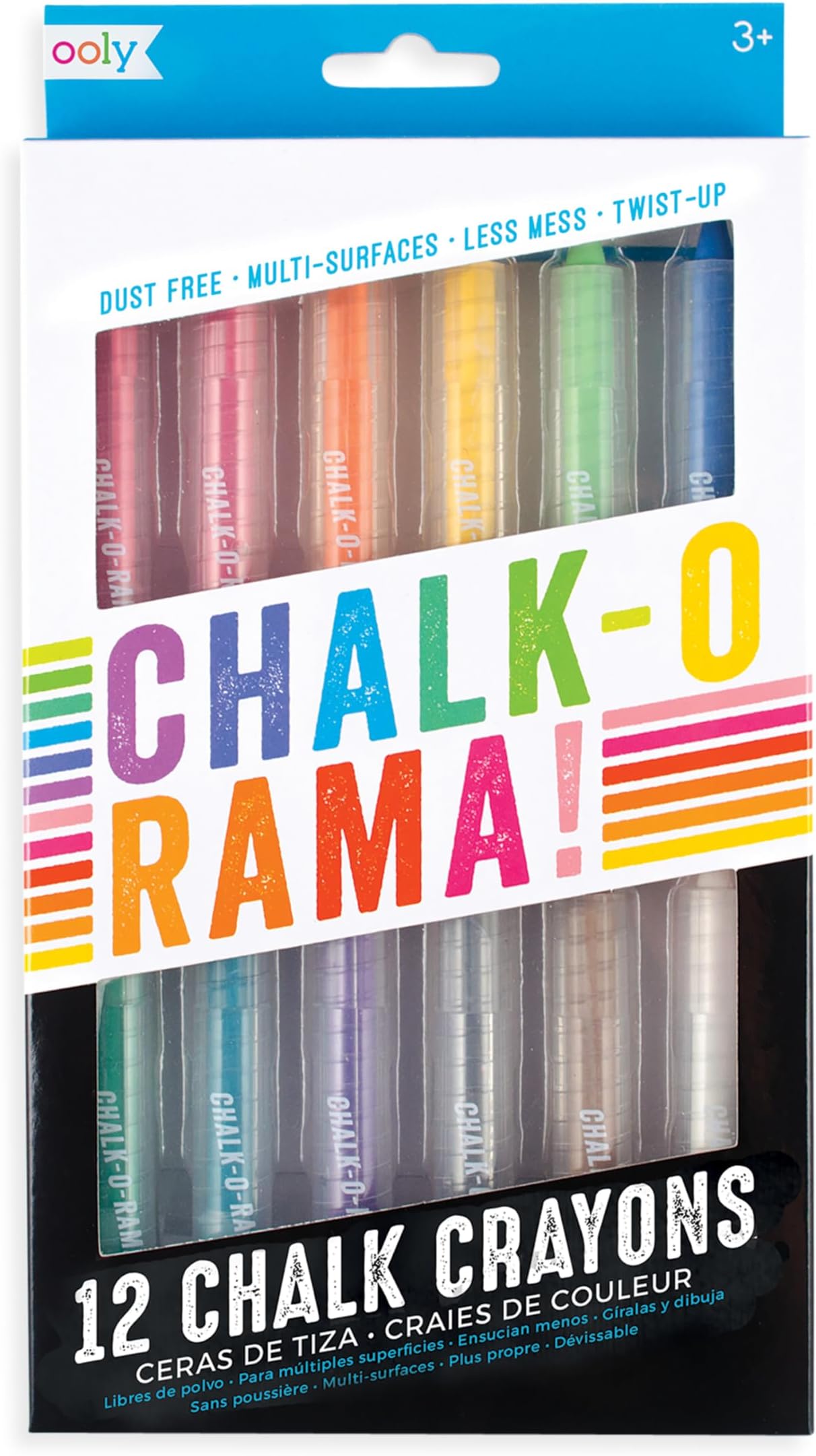 Ooly ChalkORama, Set of 12 Chalk Crayons Ooly, LLC