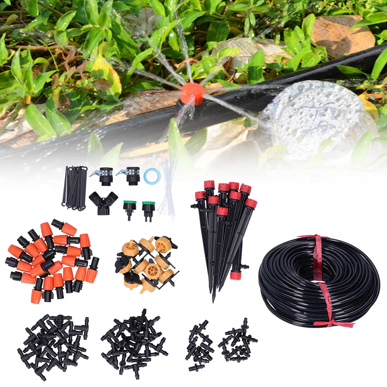 Tubo Irrigazione A Goccia 40m PVC 4/7mm - Sistema Per Giardino, Orto E Serre, Facile Da Installare - Foto 8