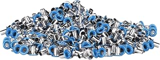 OVAQUIXI Espías de Latón de 2 Mm Dentro de Coloridos Animales Jóvenes Coloridos para Zapatos de Ropa de Bricolaje Bolso 500 Piezas para Amantes de la Artesanía (azul claro)