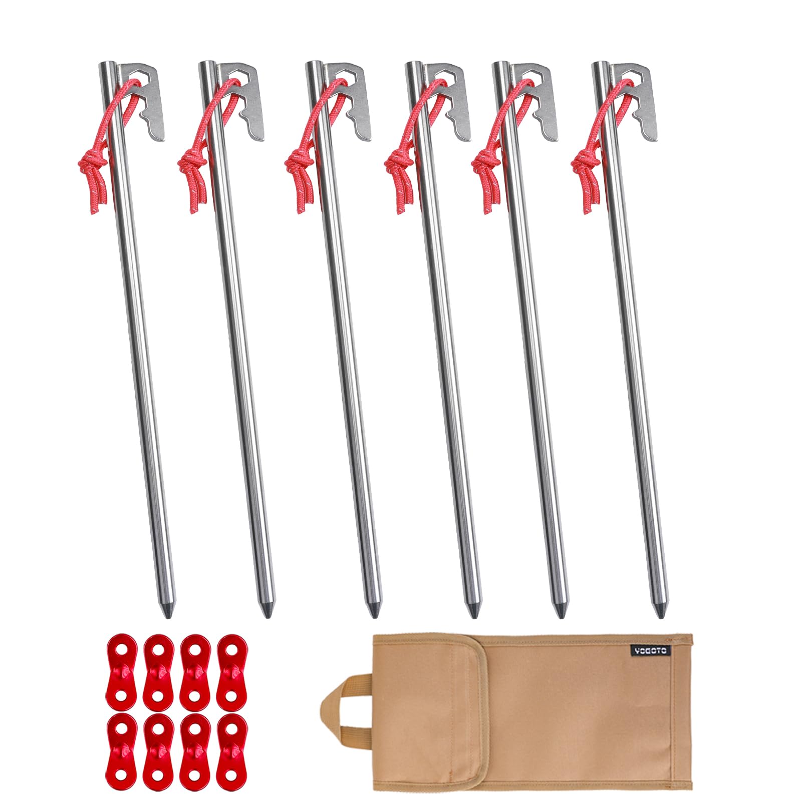 Amazon.co.jp: 【YOGOTO】 30cm ペグ セット 硬い土 砂地 草地用