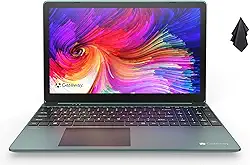 Computador portátil ultra fino 2021 Gateway 15,6" FHD, Intel Core i5-1035G1, 16GB RAM, 1 TB SSD, ajustado por THX Audio, Webcam, HDMI, scanner de impressão digital, Cortana, compatível com sala de aula Google, Windows 10, verde
