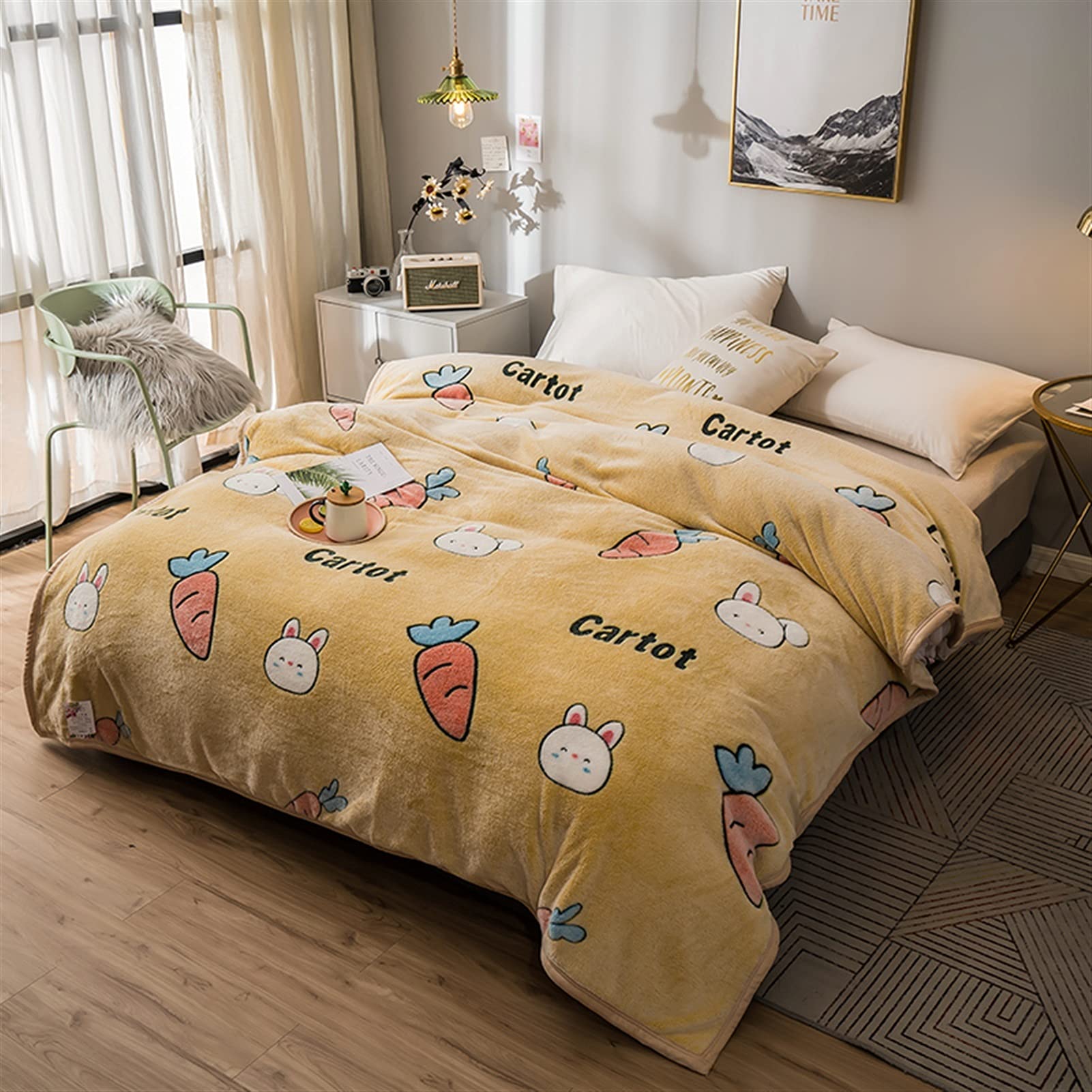 Couverture souple contre les courants d'air froid sur le lit