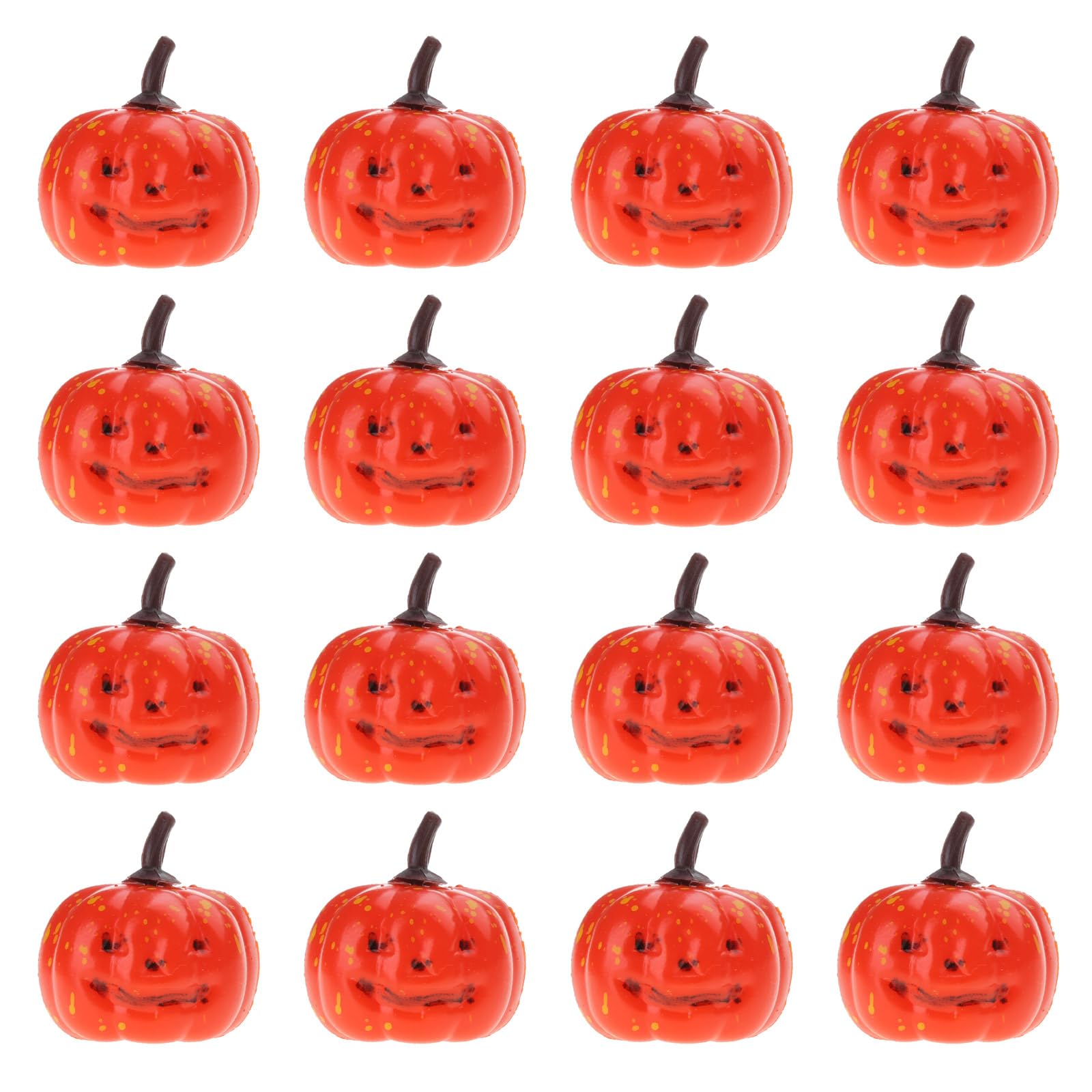 Tsophreniq 16 Pcs Halloween Miniature Pumpkin Figurines Foam Pumpkin Model Ornament Realistic Statue for Party Foam Pumpkins for