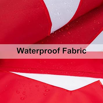 5x8 FT Outdoor Canada Flag Canadian National Flag with Embroidered Maple Leaf Heavy Duty 210D Nylon Sewn Stripes with 2 Brass Grommets for Garden, Home & Wall Decor