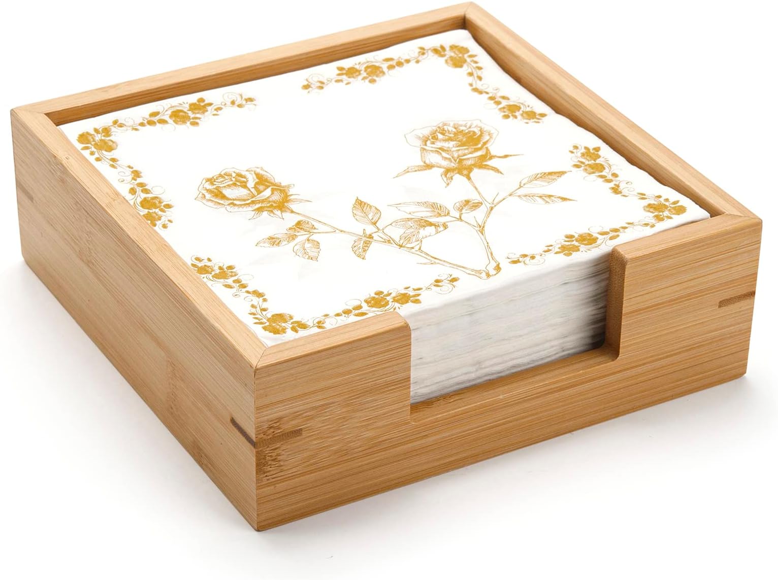 Flat Cocktail Napkin Holder for Table Kitchen Countertop