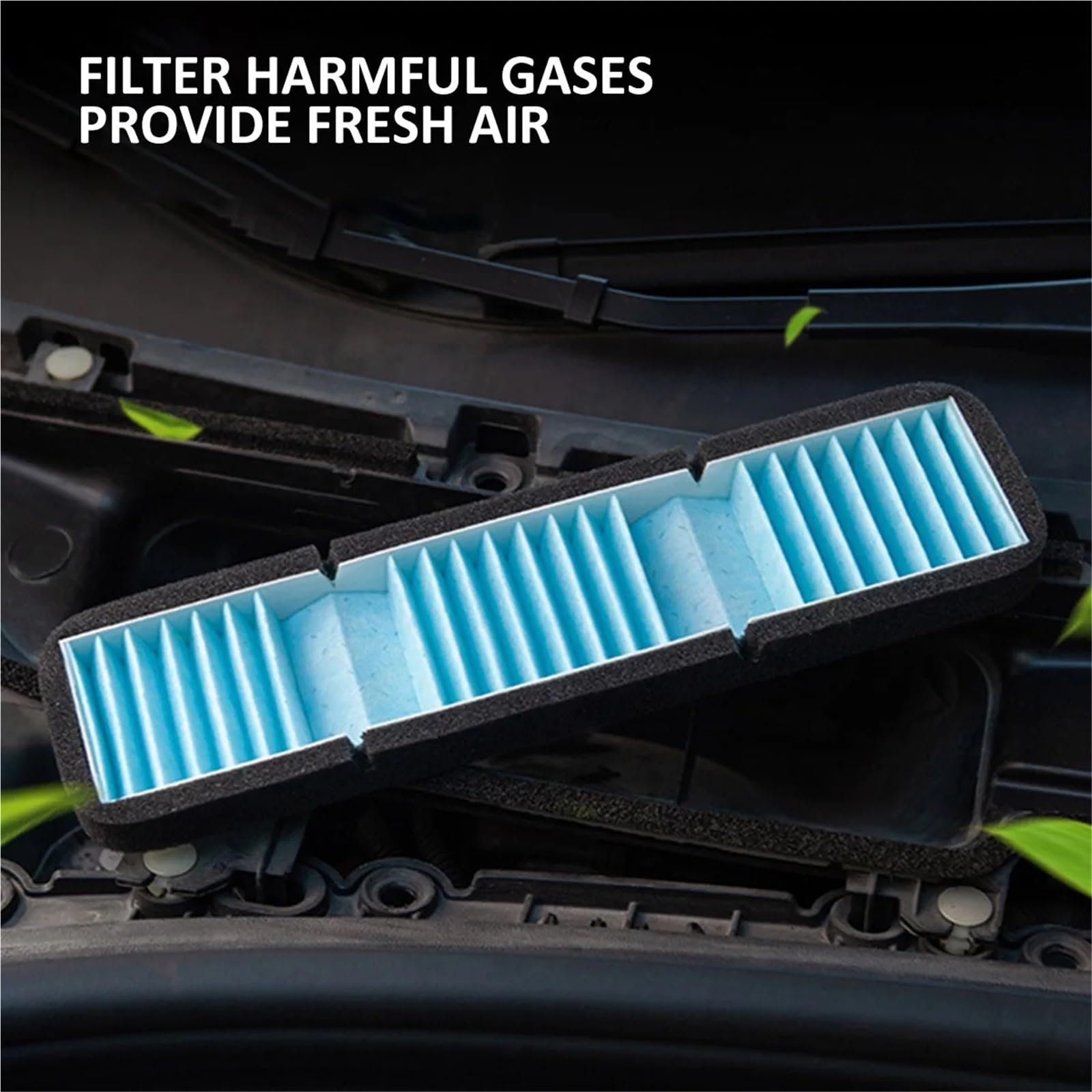 Filtros de aire de motor para coche Filtros de admisión aire compatibles con Tesla Model 3 2017-2020. Cubierta rejilla ventilación. Protector(In-filter cover)