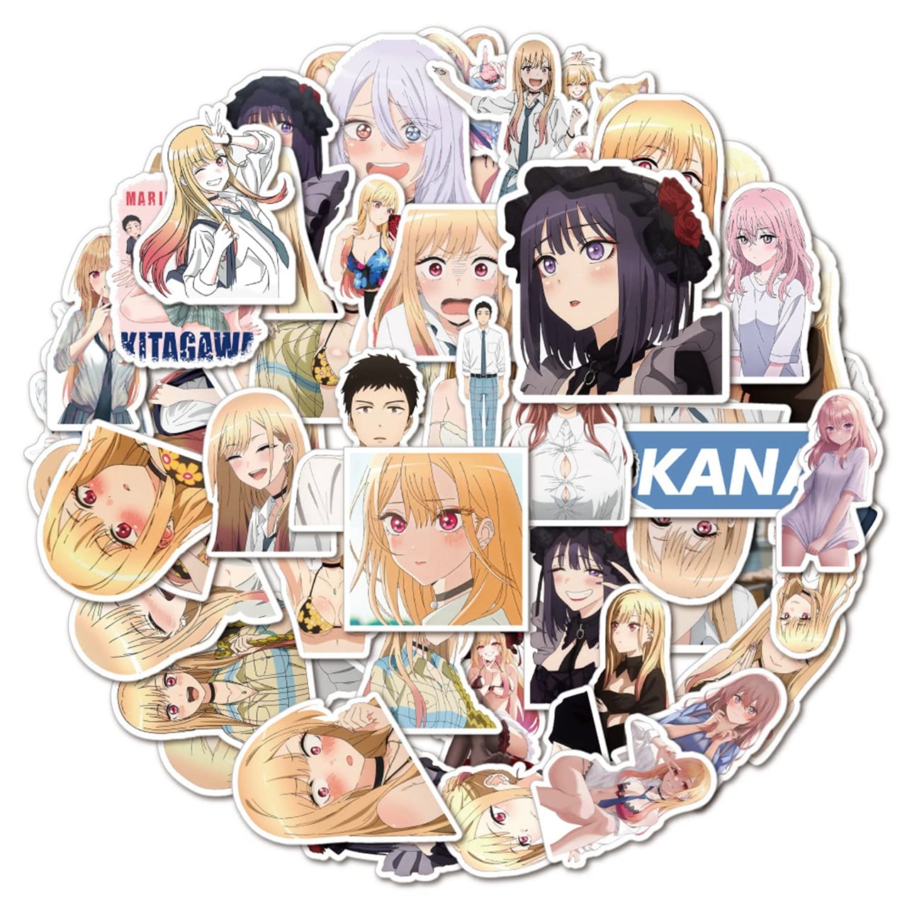 Amazon.co.jp: JIHUO 100枚ステッカーセット その着せ替え人形は恋を