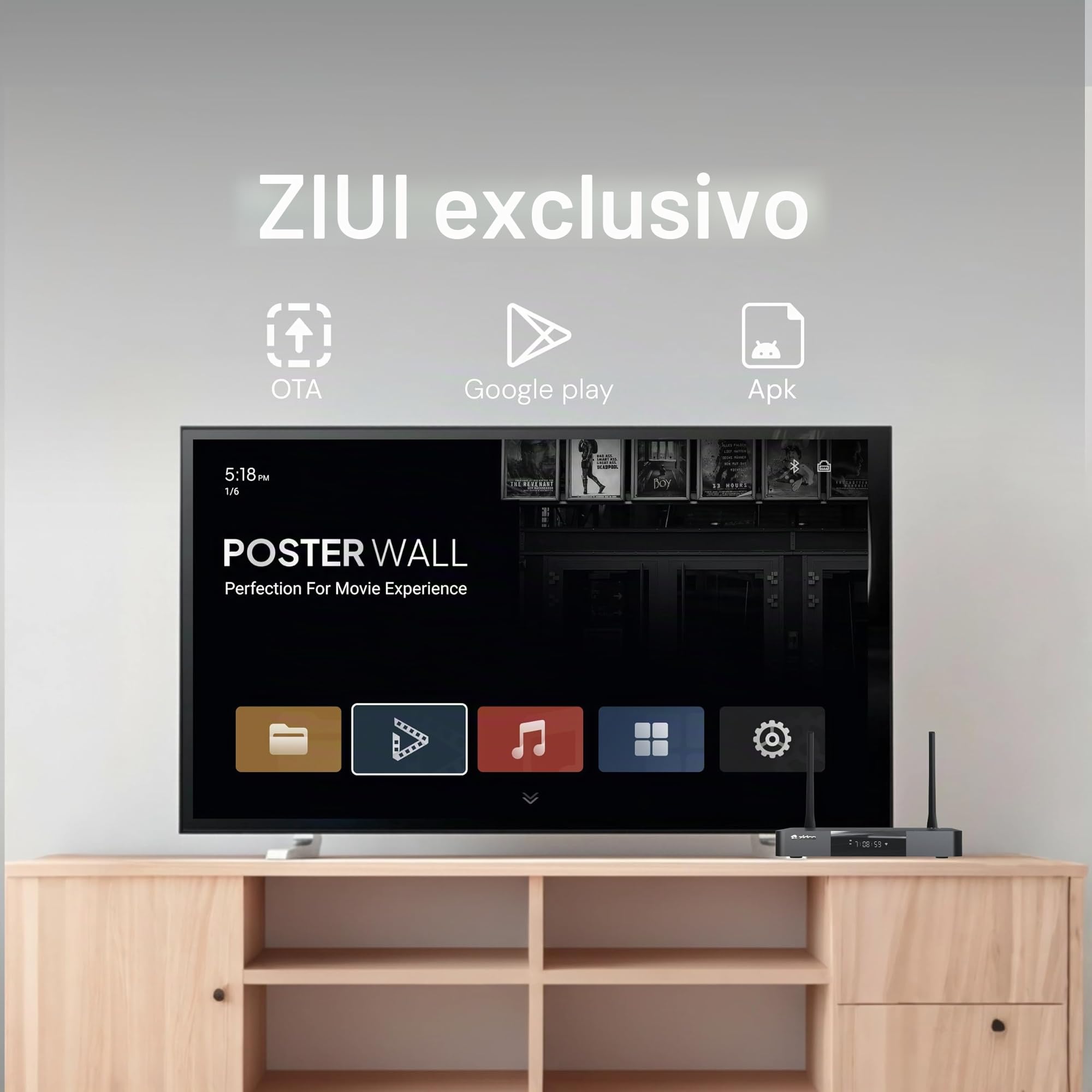 zidoo Reproductor Multimedia Z9X 8K HDR, Android 11 OS, procesador Amlogic S928X-K 6G+64G, Motor de Video VPU y Motor de Imagen VS10, BLU-Ray 4K Ultra HD, BDMV/ISO, para reproducción de Video y Audio