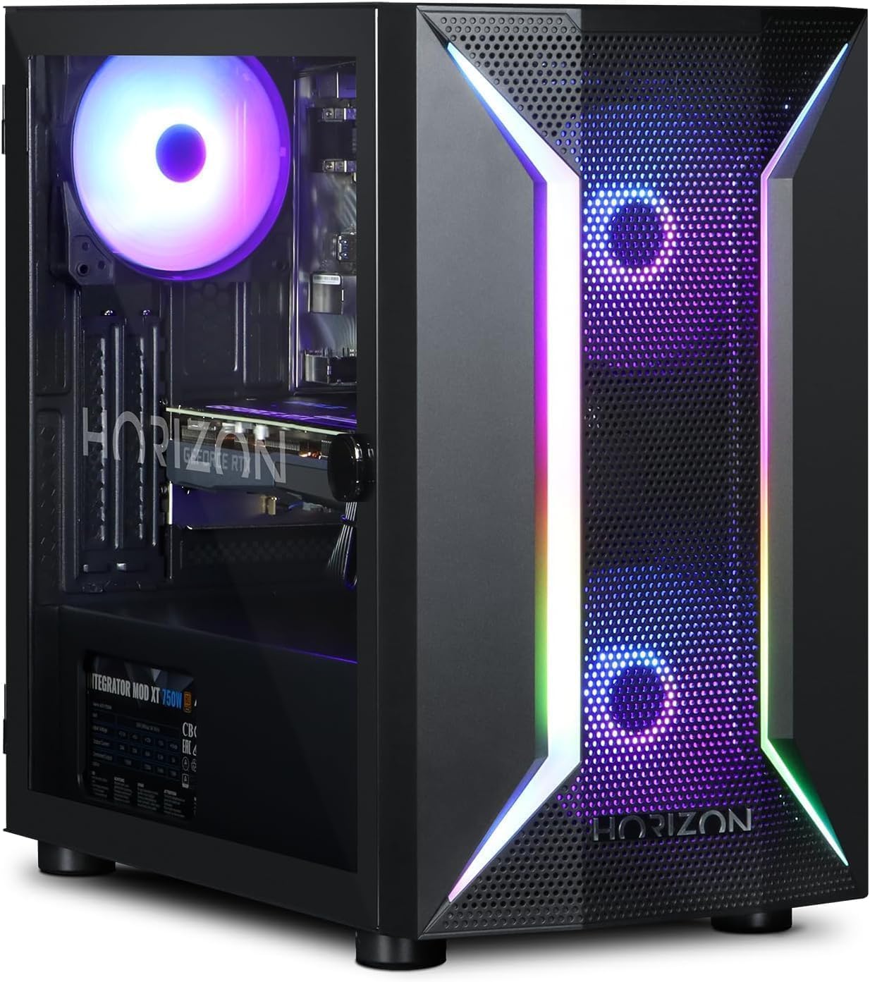 Horizon Exo Gaming PC - Intel Core i5 11400F, Nvidia GeForce RTX 4060 Ti, 32GB DDR4 RAM, 1TB NVMe SSD, 650W 80+ PSU, Wi-Fi, Windows 11