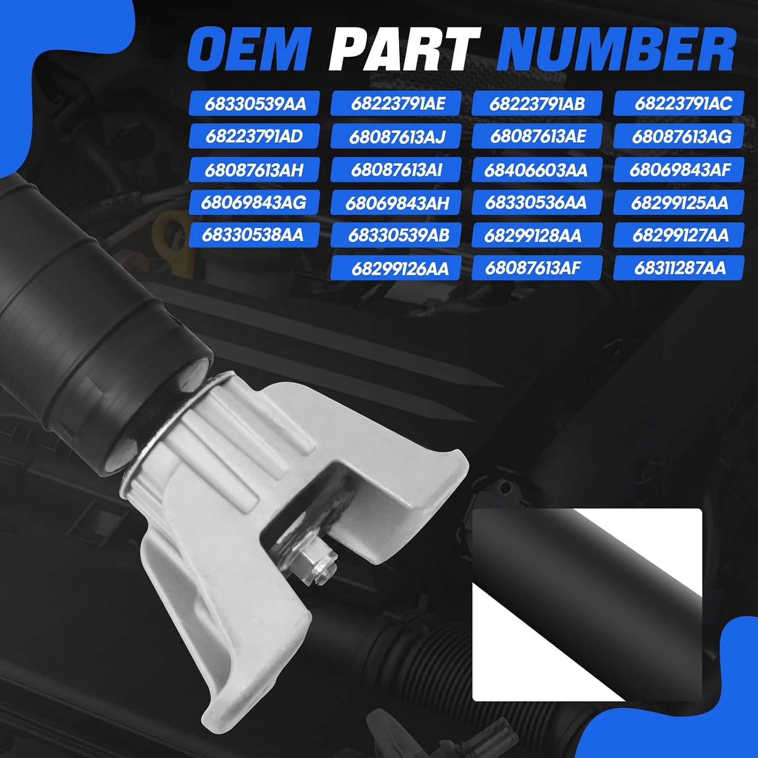 68311287AA 68223791AE Rear Shock Strut Absorbers Compatible with 2014-2023 Dodge Durango Replace 68330539AA 68330538AA