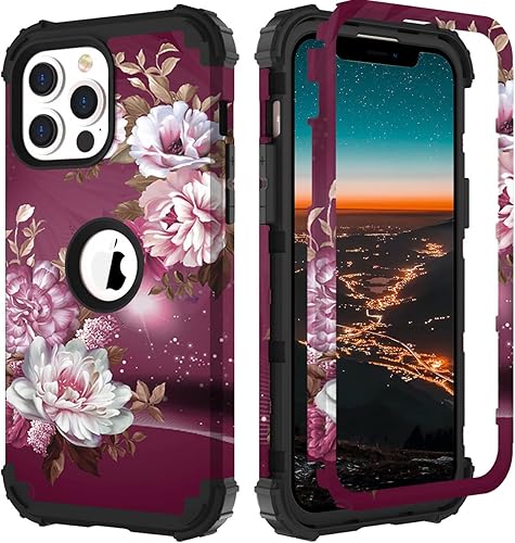 Miniatura 10 de Hocase Funda para iPhone 11 Pro Max, resistente a los golpes, protección de goma de silicona suave, funda protectora híbrida de plástico duro para
