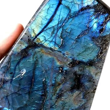 超シラー☆天然石ラブラドライト原石1.3kg強烈パワーストーン鉱物　木製台座付き 超シラー☆天然石ラブラドライト原石1.3kg強烈パワーストーン