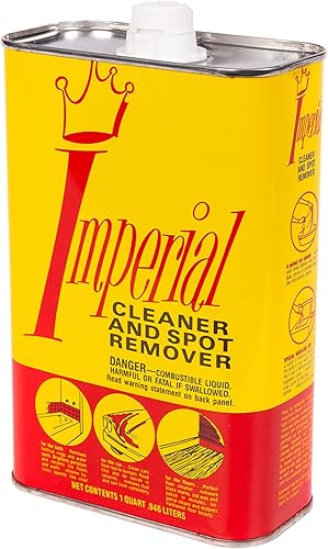 Imperial - Limpiador y removedor de manchas, 32 onzas (paquete de 4), líquido de limpieza en seco multiusos para tapicería, disolvente de limpieza