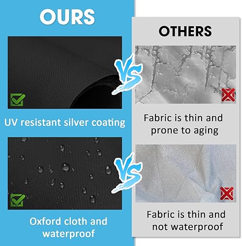 Miniatura 7 de Ericlin Paquete de 2 fundas para lavadora y secadora, cubierta de carga superior para lavadora y secadora, cubierta protectora a prueba de polvo,