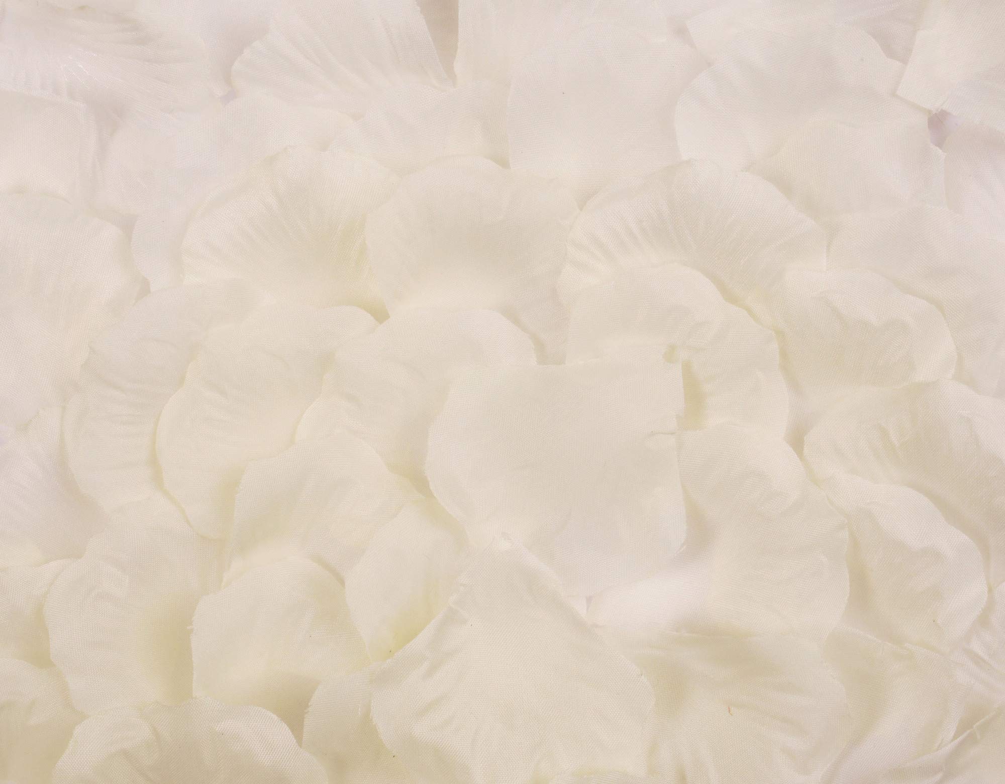 Best Artificial Silk Rose Petals Flower Confetti Wedding Bridal Valentine Arrangement Engagement Party Decoration (Cream, 500)
