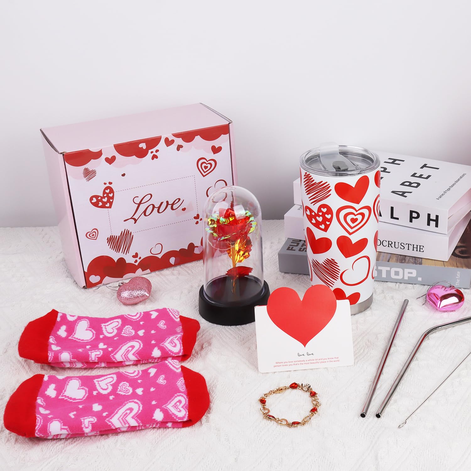 Amazon.com | CAKKA Valentines Day Gift Ensemble, 8 PCS Romantic
