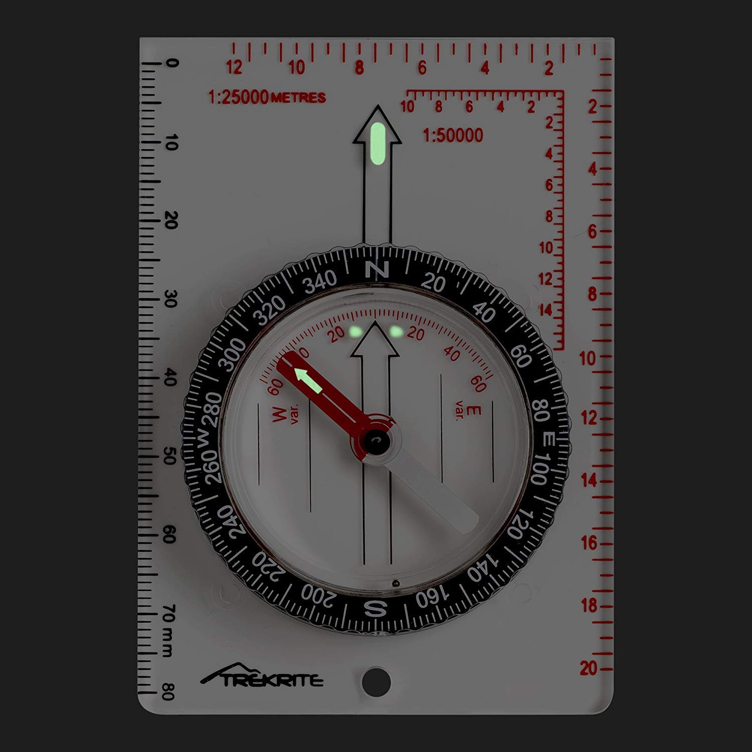 Amazon.co.jp: Trekrite TREKRITE コンパス 方位磁石 夜に光る