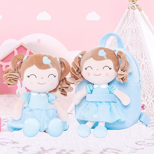 Miniatura 4 de Gloveleya Mochila para niños, Cabello Rizado Azul, Mochilas de mochila