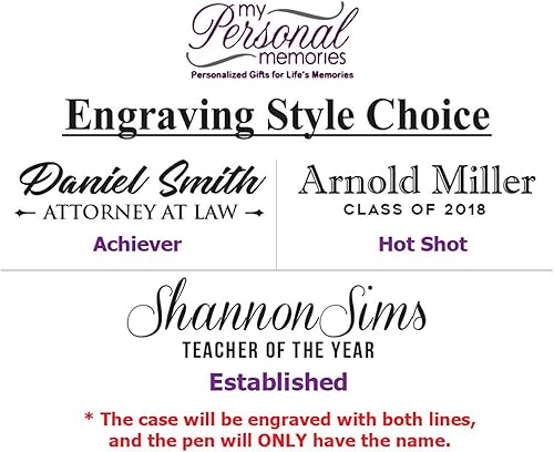 Miniatura 6 de My Personal Memories Bolígrafo grabado personalizado con estuche personalizado, juego de bolígrafos de madera para abogados, médicos, profesores,