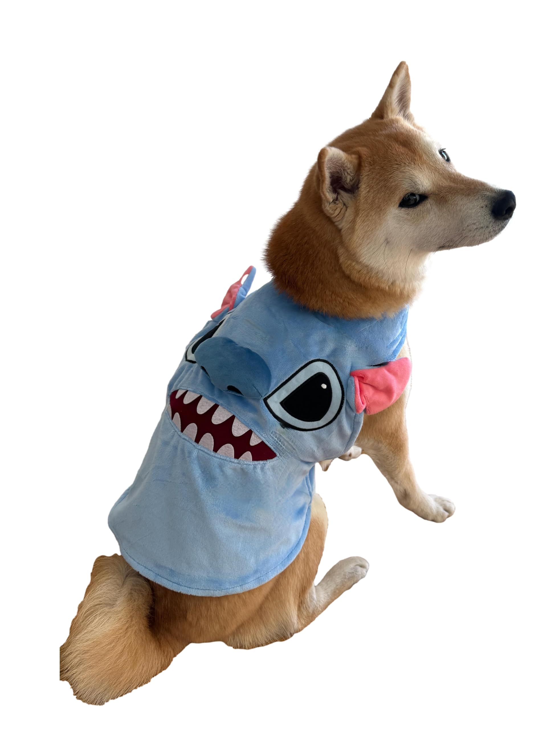ComfyCamper 3D Blue Alien Dog Costume - Small Medium Large XL XXL Cosplay Halloween Costumes Christmas, S