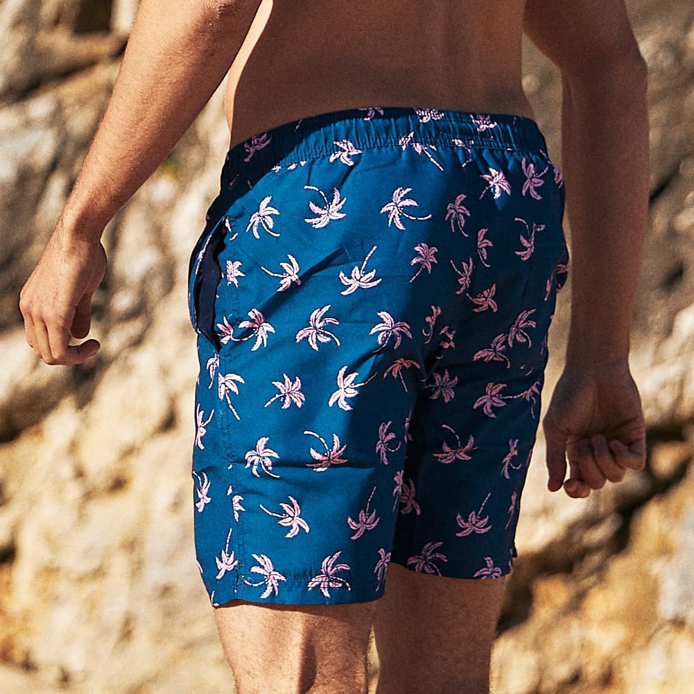 maamgic Mens Swim Trunks Quick Dry Mesh Linner with Pockets 7" Beach Shorts image 3