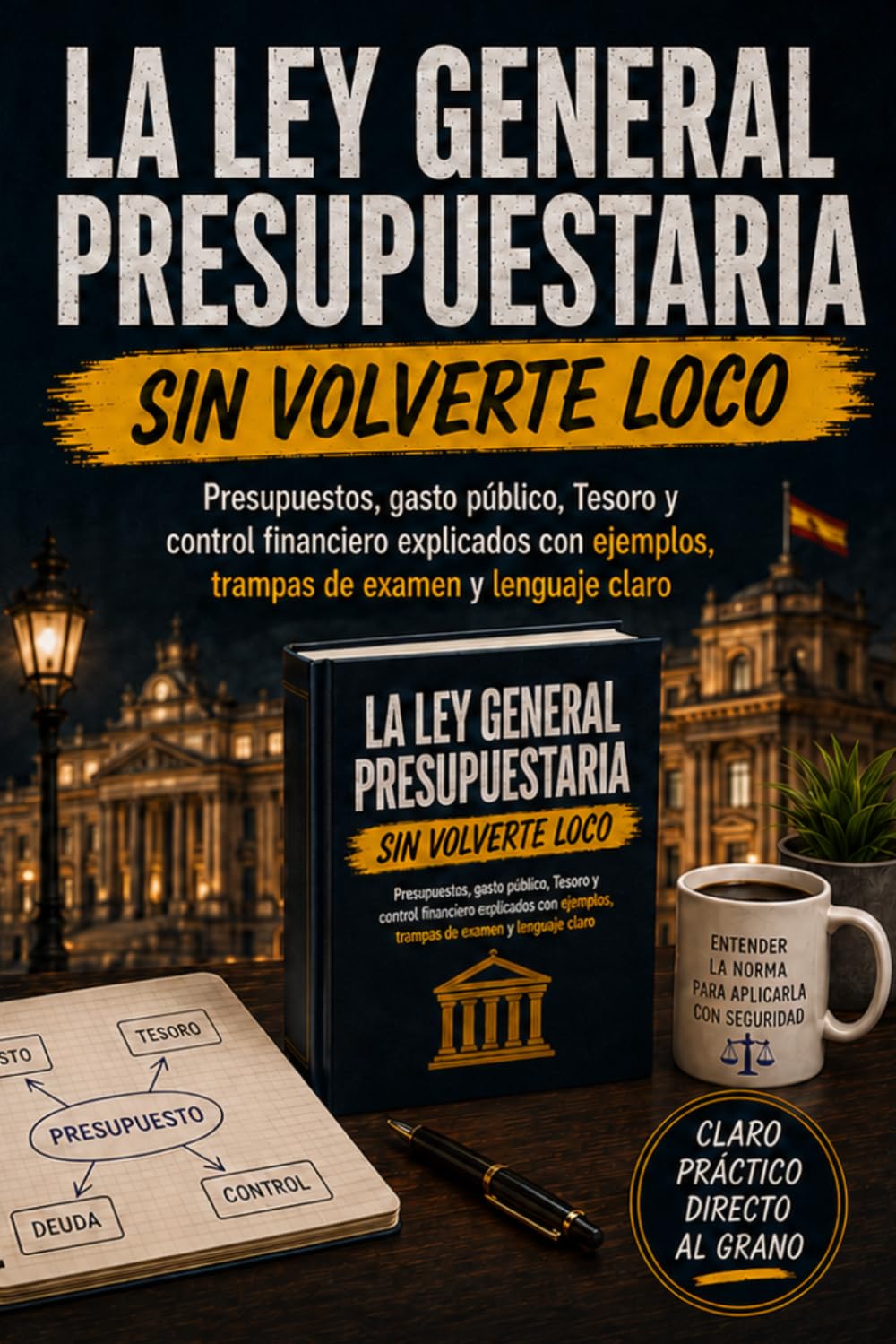 LA LEY GENERAL PRESUPUESTARIA SIN VOLVERTE LOCO: Gestión presupuestaria, gasto público, Tesoro y control financiero explicados con ejemplos, trampas de examen y lenguaje claro