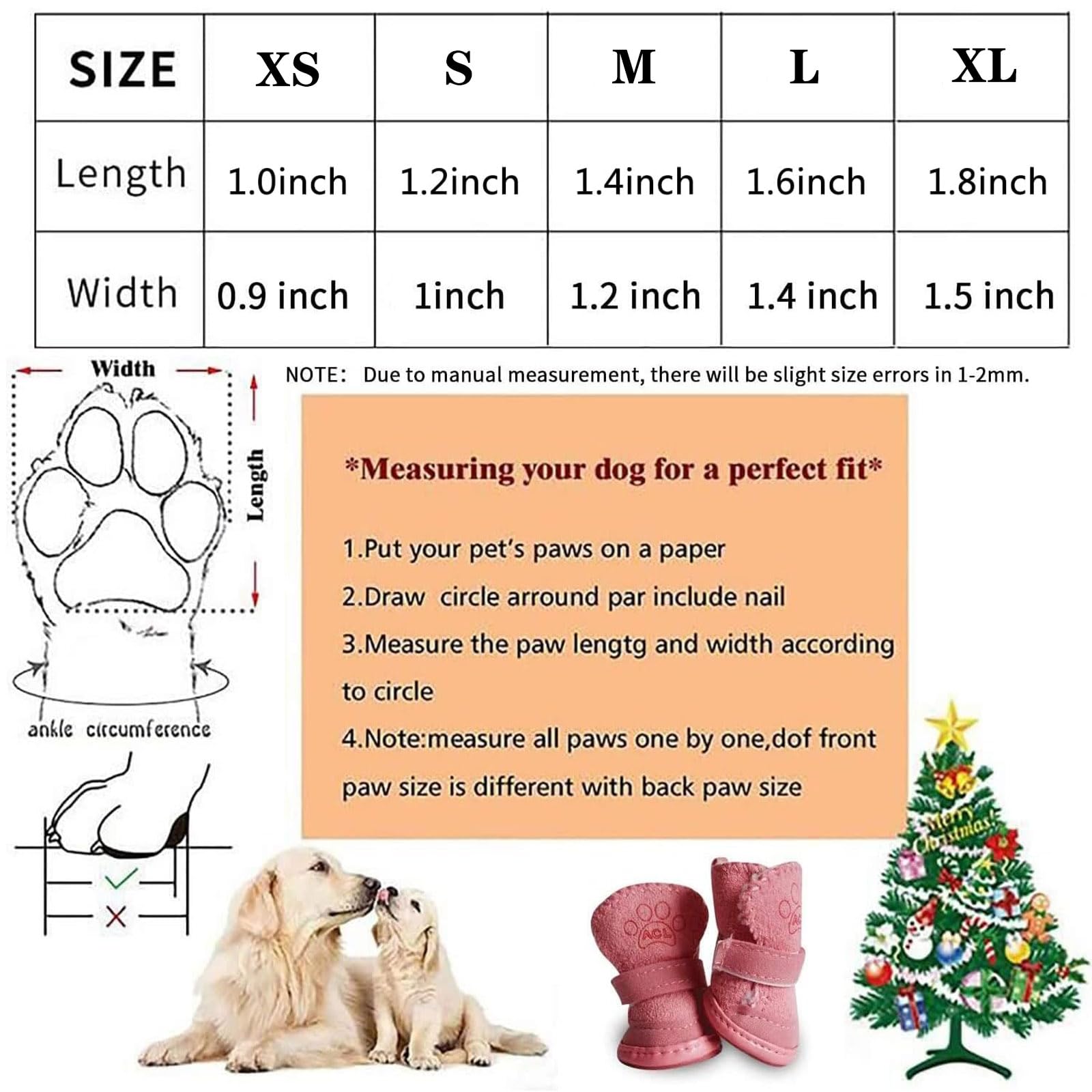 Calzini per Cani Impermeabili Antiscivolo per Evitare di Leccarsi Le Zampe per Pavimenti in Legno, Scarpe per Cani per Proteggere Le Zampe del Marciapiede Freddo E Caldo,Marrone,M
