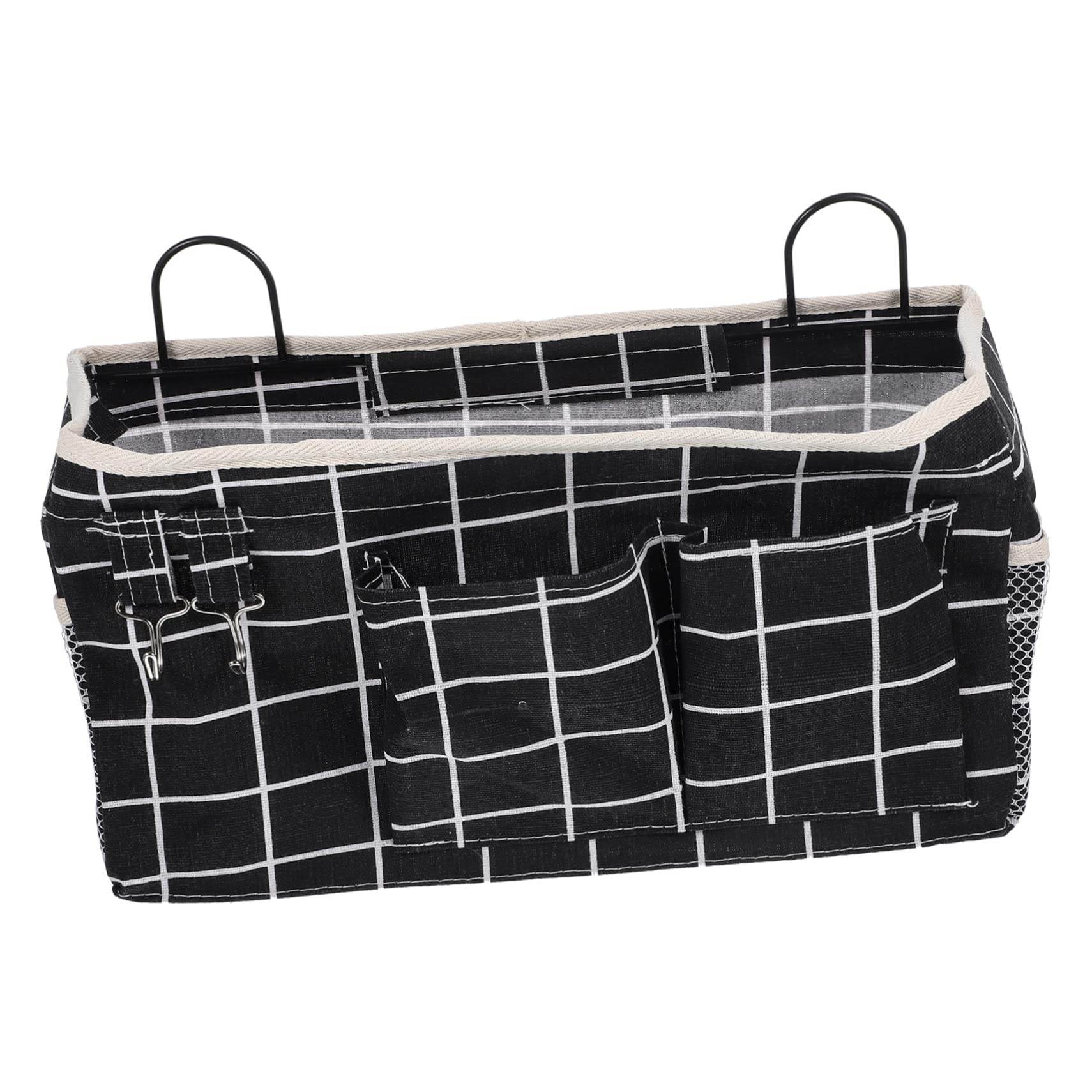 SOLUSTRE Dormitory Bedside Hanging Storage Basket Multi Pocket Organizer for Books Tablets and Sundries Stylish Wall Organizer for Bedroom Bathroom Office and Rv